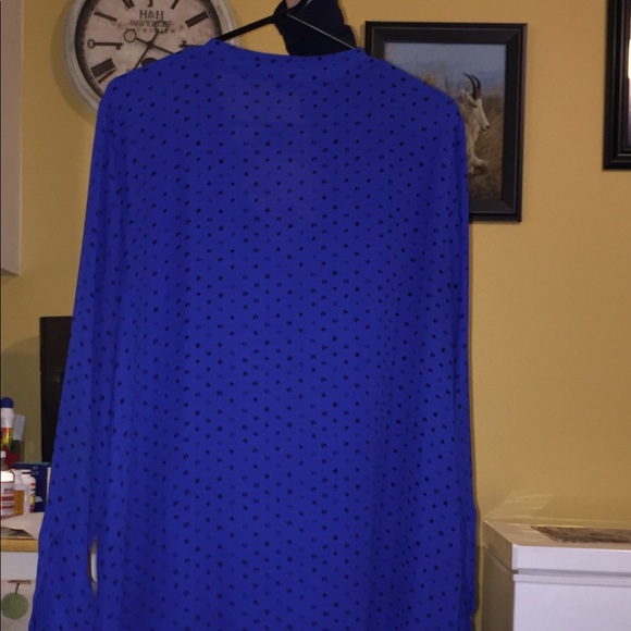 Reitman’s Gorgeous Blue Button Down Shirt Dress - Picture 4 of 10
